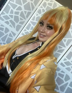 Thunder breathing cosplay rule34 cosplayer egirl tits roleplay