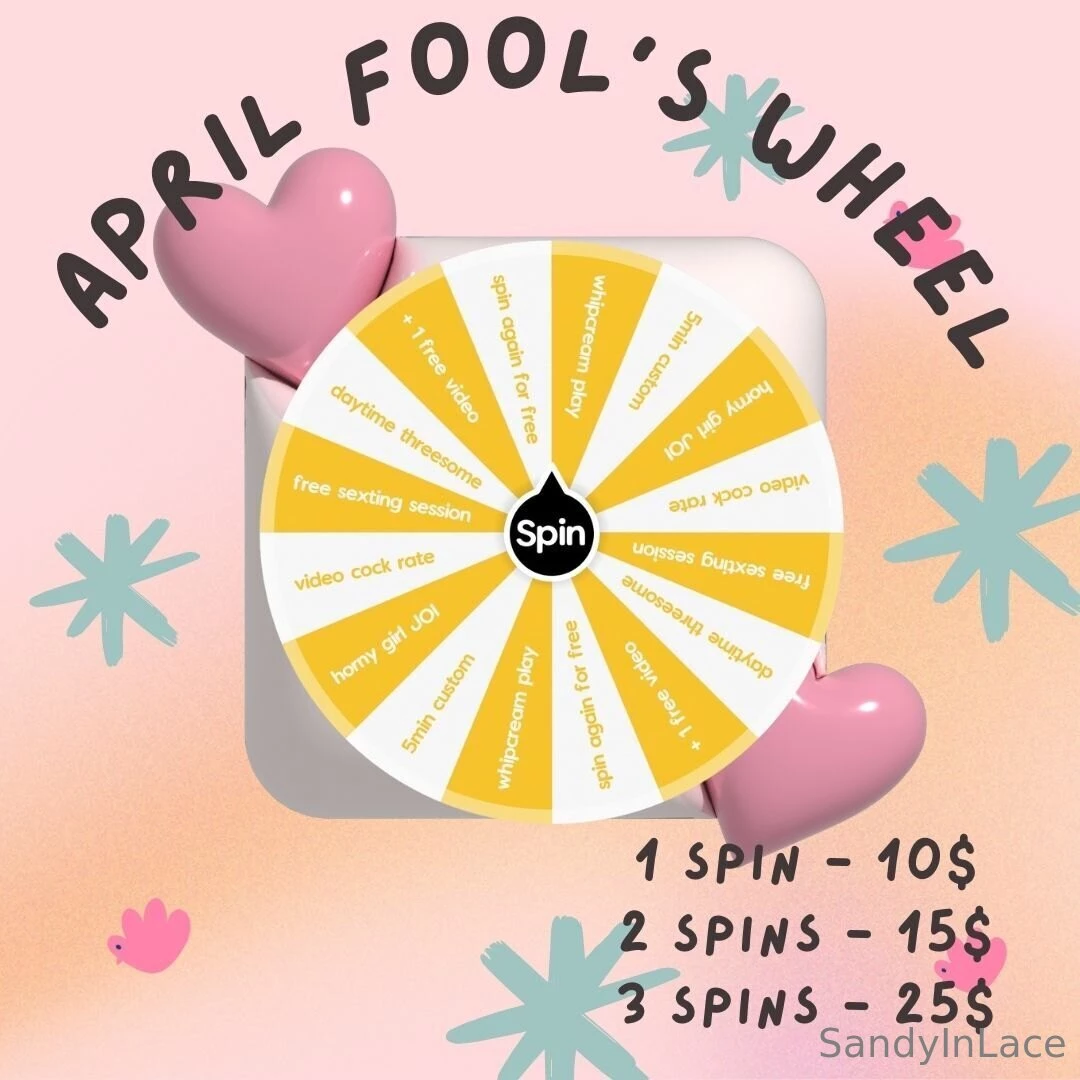April fool s wheel welcome to my april fool s wheel i m not kidding 