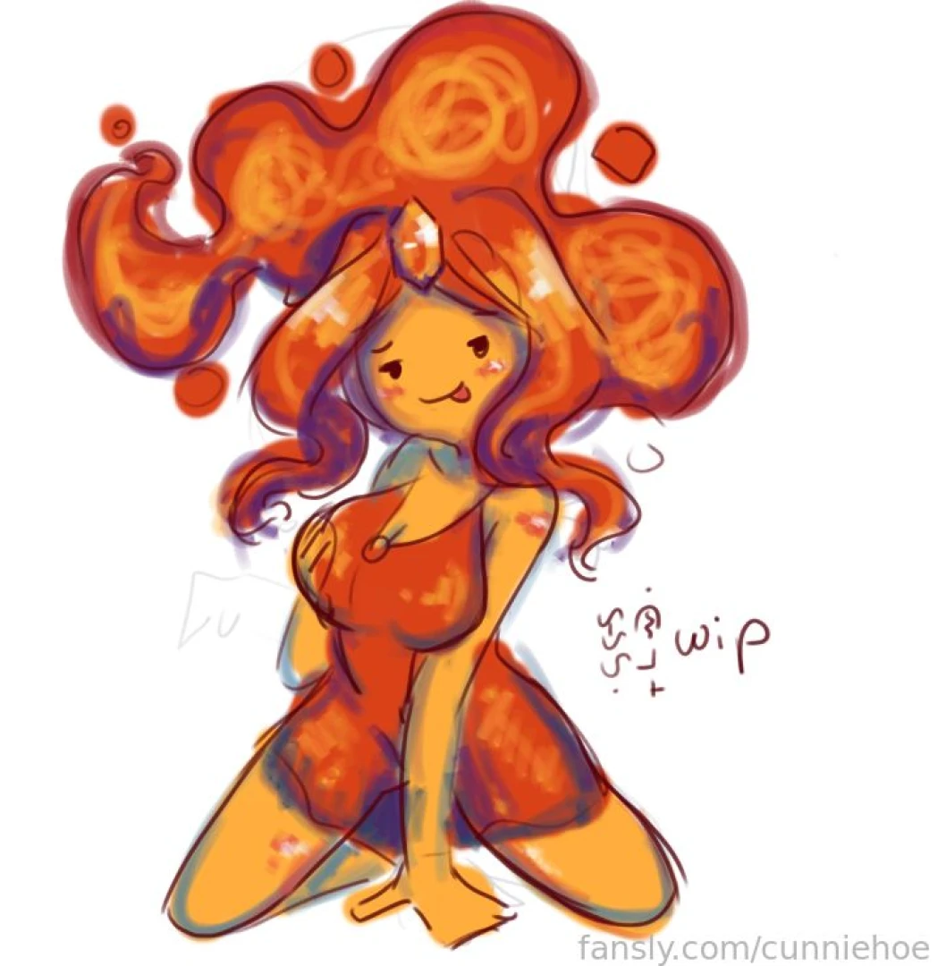 Trying a new art software anyone else thought that flame princess was 
