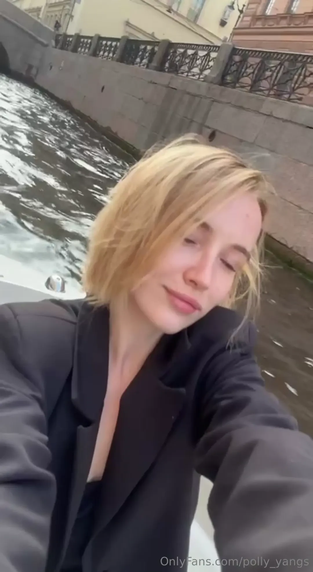 Gliding across the water as embankments bridges and facades drift by 