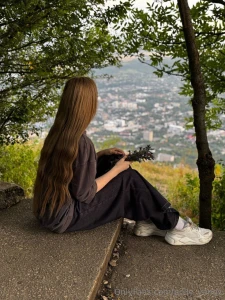 I was walking in nature with a view of the city and it was so amazing part 1