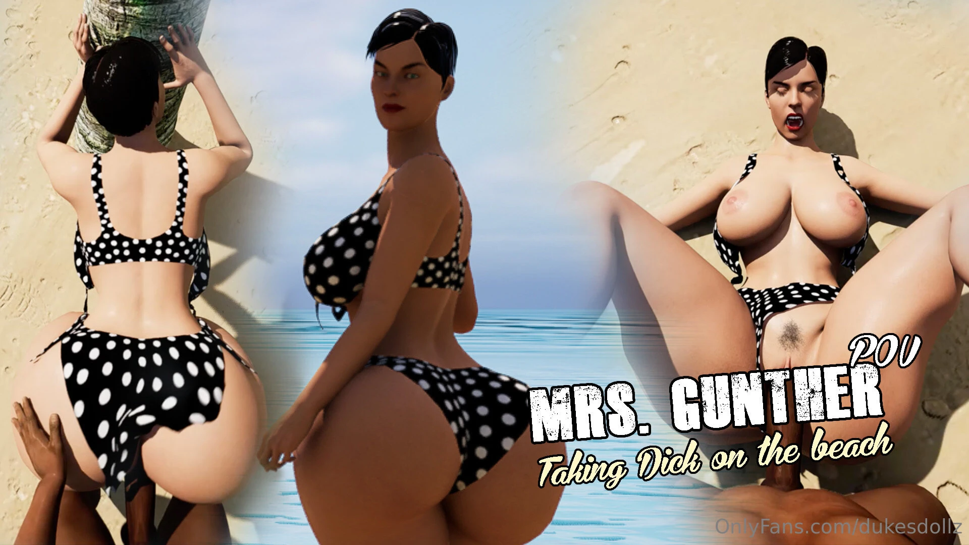 Mrs gunther pov tacking dick on the beach vertical phone format while 