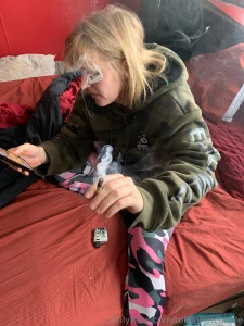 Smoke one with me and i will probably show you my tits part 1