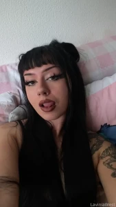 Kiss me like you mean it or bite me like you do noppv goth brunette