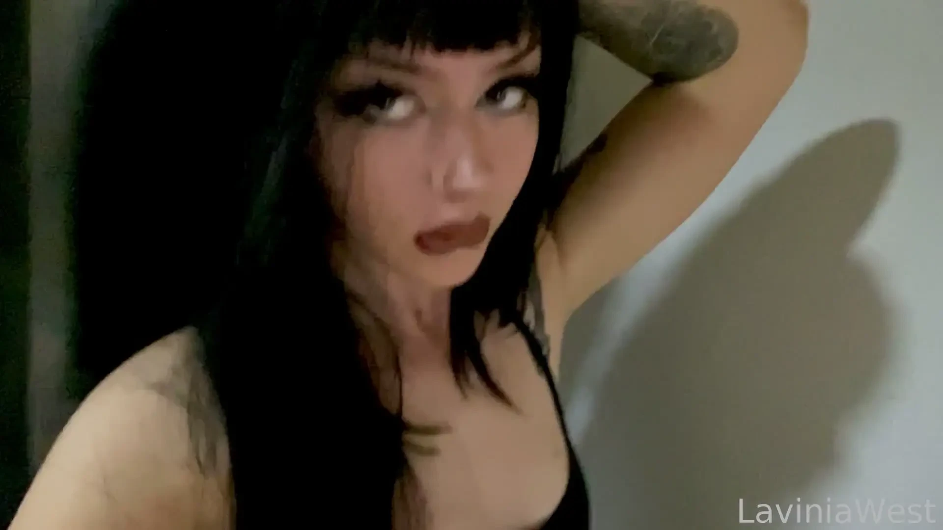 Gothcore kink unlocked noppv brunette tattooed pretty face tiktok goth 