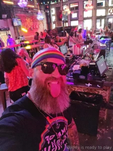 Daddy went with friends to celebrate live winning and tampa pride