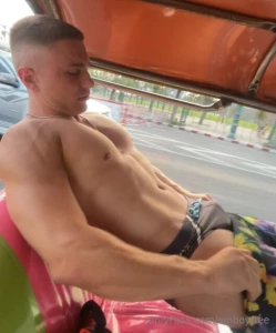 Riding the trike shorts riding lower with every mile just enough to