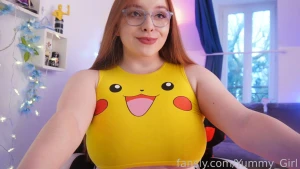Pikaaa pikaaa pikachu bigboobs anime redhead glasses part 2