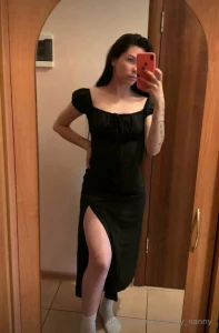 I bought a couple of dresses one with a cleavage down to my navel a