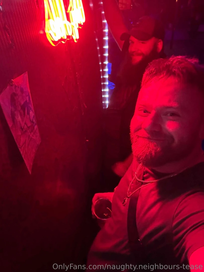 Byron and hubby at the st pattys day gloryhole gathering 