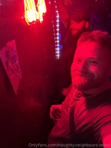 Byron and hubby at the st pattys day gloryhole gathering