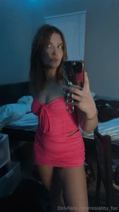 Look at my new pretty pink dress i got i m not wearing any panties