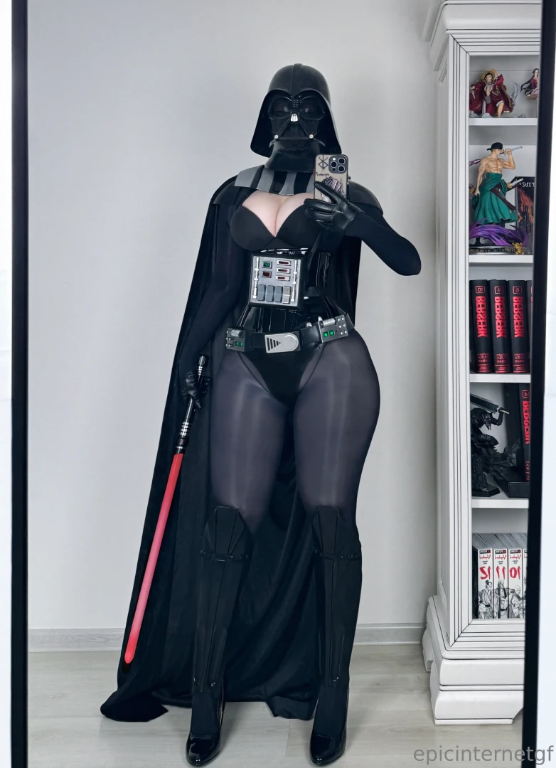 Mommy-anna more like mommy-vader disclaimer the lightsaber is a prop 