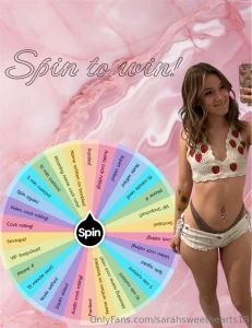 Win everytime you spin 1 spin 15 2 spins 25 3 spins 35 6 spins 65 10