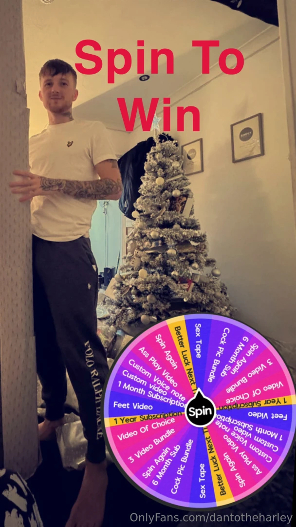 Come and take your chances with spin to win 20 for 1 spin or 30 for 2 