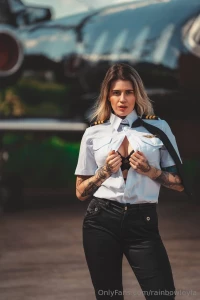 This hot pilot is ready to taken off jump on board unbuckle up and part 109