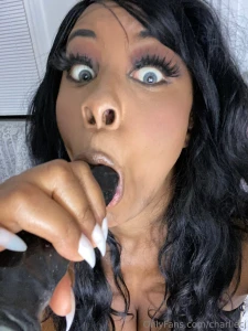 Riding a big black cock this thick bull is man enough for me bbc on part 2