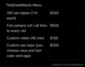 This is my menu it s worth it and i promise that