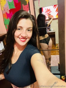 Smiling for you in one pic and showing off my curves in the other