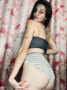 Striped panties and a sassy smirk just a cozy night with a little part 1