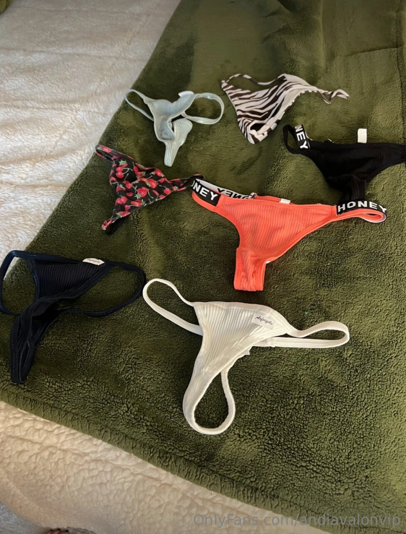 Some of my favorite thongs which one should i wear today 
