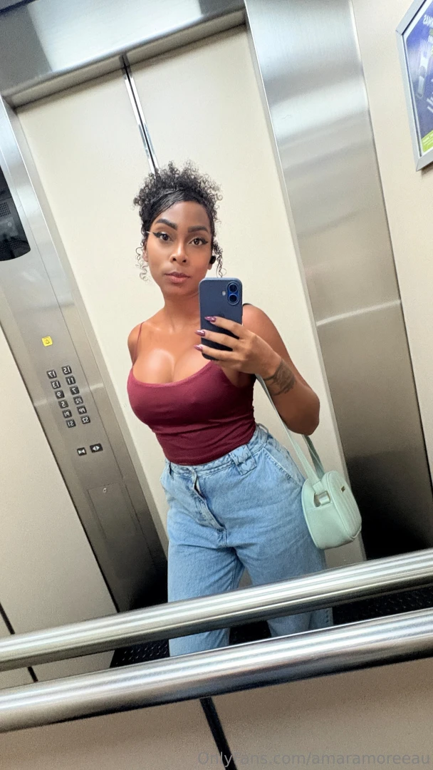 Just a little elevator tease going up or staying for another ride 