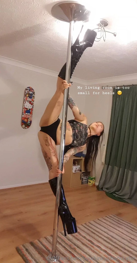 Nearly kicked the light off 