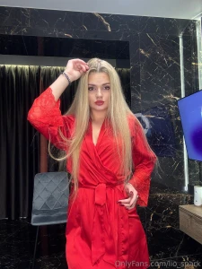 In this gorgeous red robe i m ready to conquer the world with charm