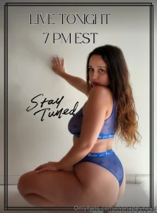 Make sure to join me tonight