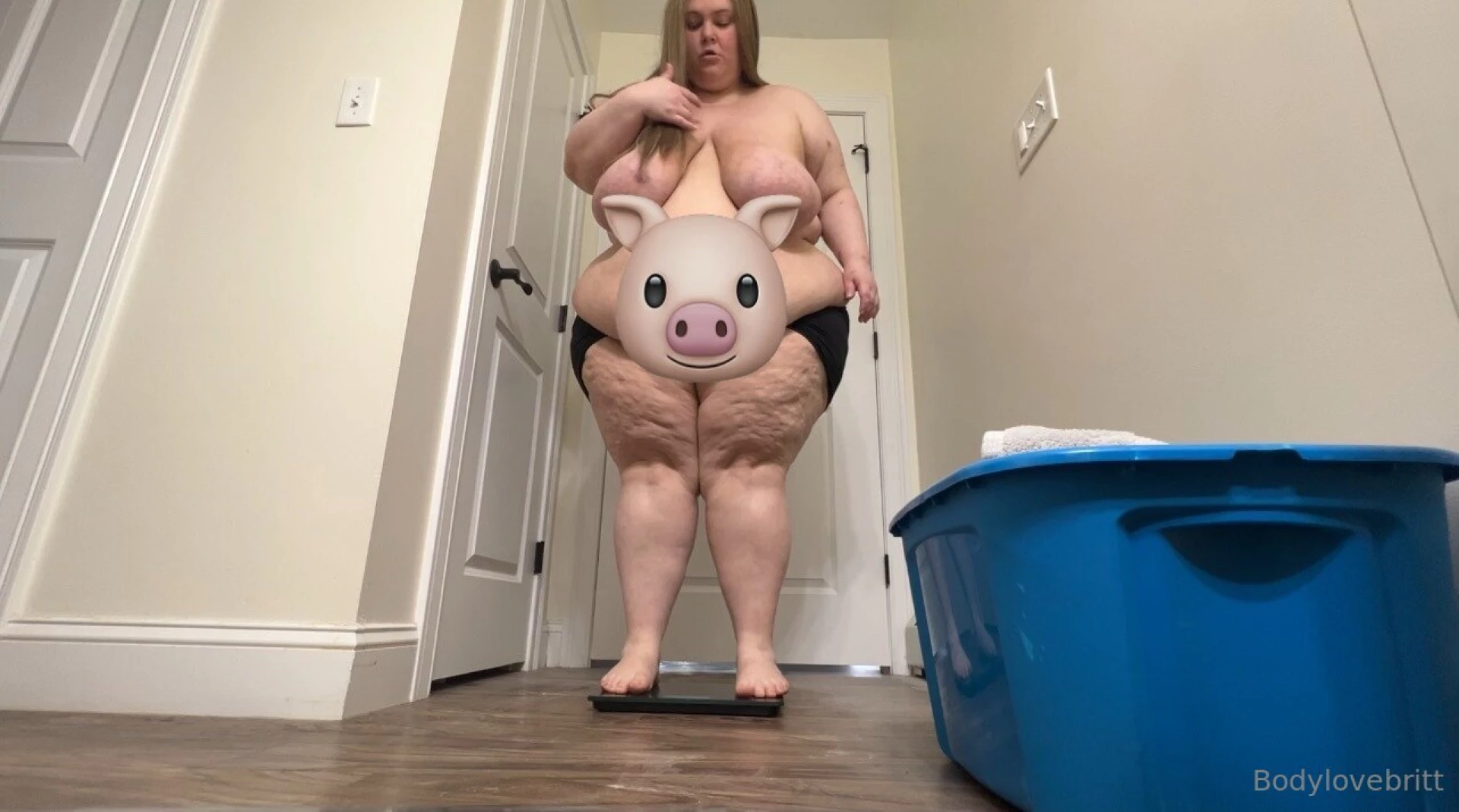 Bloated during that time of the month so decided to step onto the 