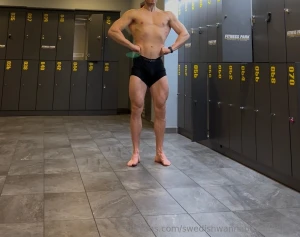 Alone in the locker room part 1