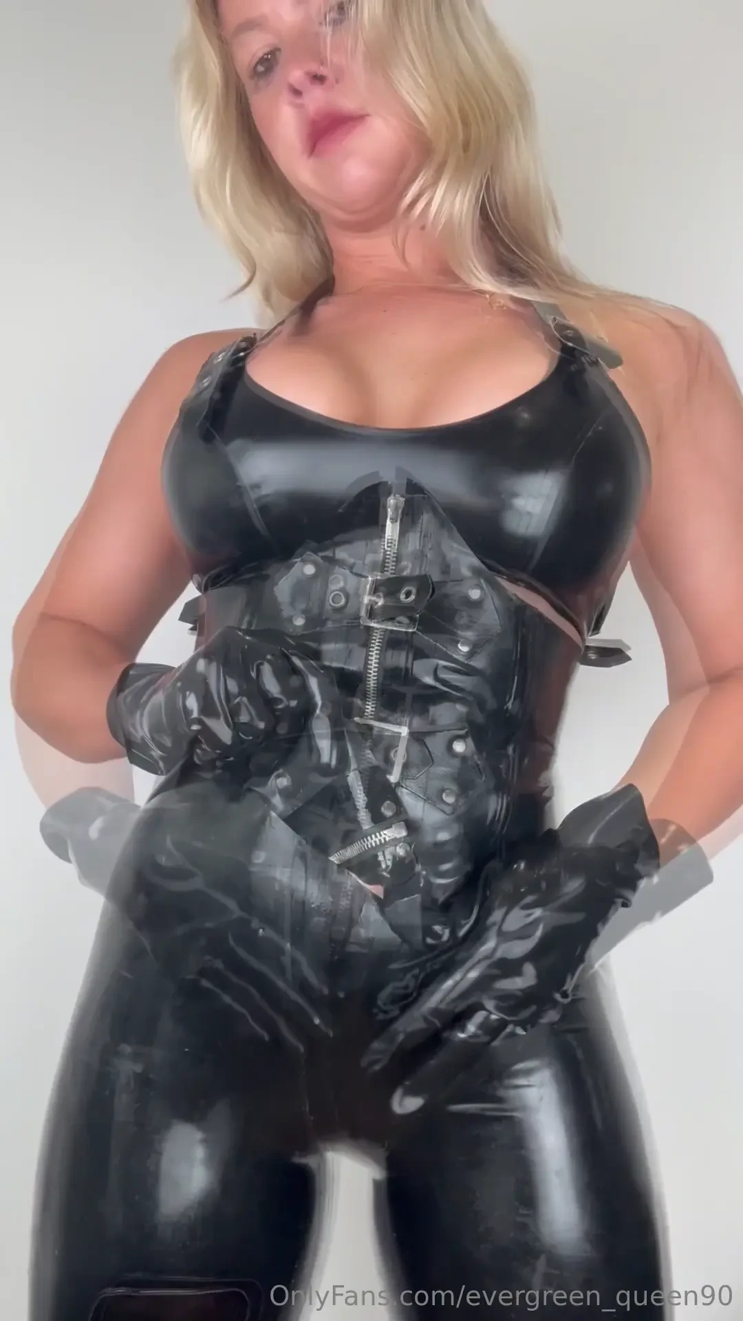Some sweaty latex clips for you i love getting hot amp sweaty in my 