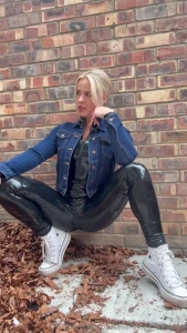 Here s a couple of clips of my latex catsuit amp denim jacket combo