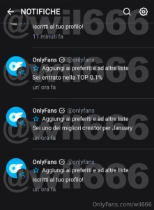 Non ci credo top 0 1 con comunicazione da parte dell account onlyfans