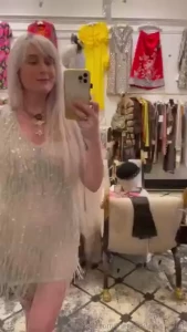 See through swishy dress part 1