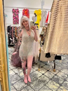 See through swishy dress part 3