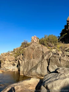 Nothing like rock scrambling in a g-string