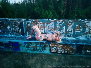 Obligatory graffiti wall pose