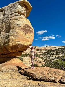 Check out this balancing rock i found hehe