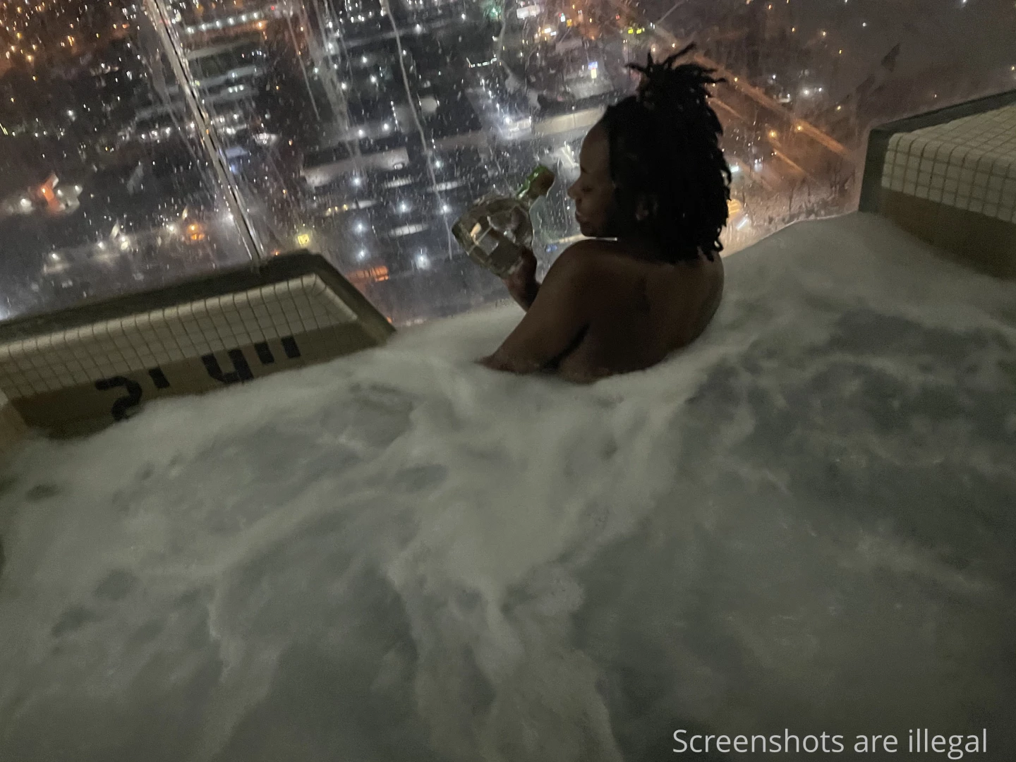 I stay topless in a hot tub part 1 