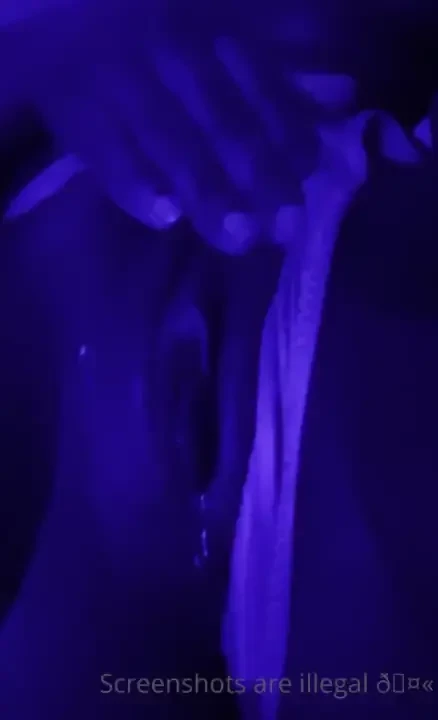 Wetness glistening off my chocolate skin under this blue light gt gt 