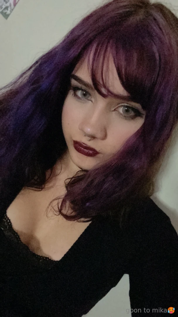 Dyed my hair purple coz i m feeling extra today hihih 