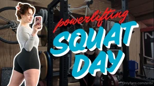 Coming soon to oftv squat day with siri dahl