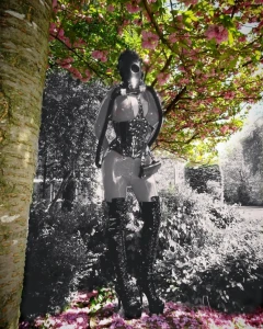 Standing under the beautiful cherry blossom tree at efm25 know its