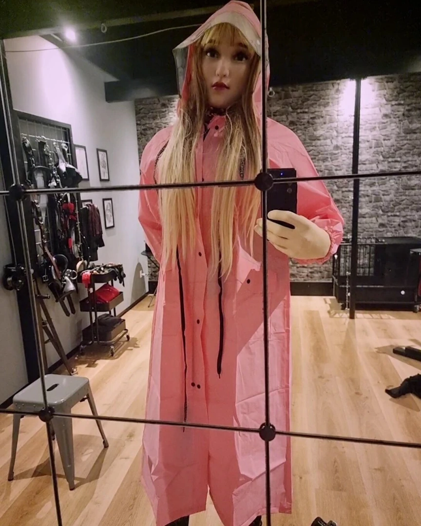 Yesterday spent as doll and on a semi rainy day its good to a raincoat 