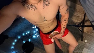 Spreading christmas cheer 8 inches at a time btw santa left an early