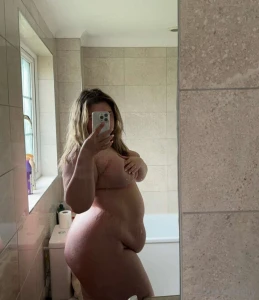 When the belly finally starts to hang