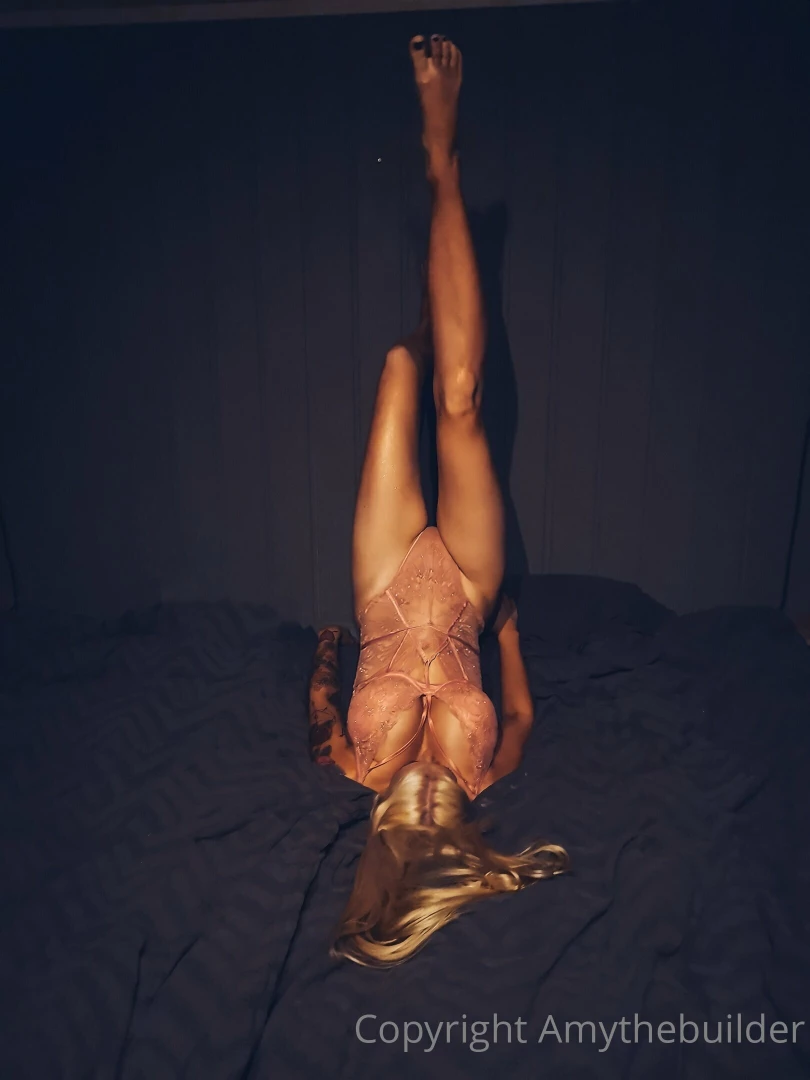 Doing some aerobic shit in bed 