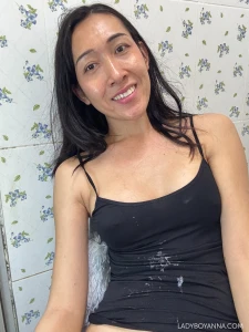Cum all over my black top