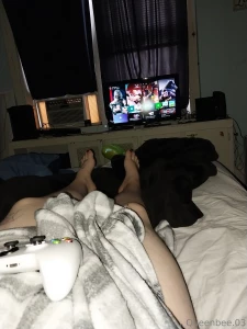 Bath then naked gaming time